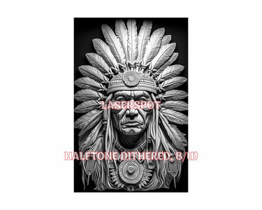 American native 3d illusion & laser-ready files - 3DWave.us